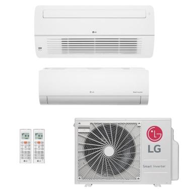 Imagem de Ar-Condicionado Multi Split Inverter LG 18.000 (1x Evap HW 9.000 + 1x Evap Cassete 1 Via 9.000) Quente/Frio 220V R-32