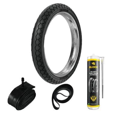 Imagem de Pneu Cg 125 Ybr 125 Cg 150 90/90-18 57p Pd29 Traseiro Rinaldi + Câmara + Cinta + Selante