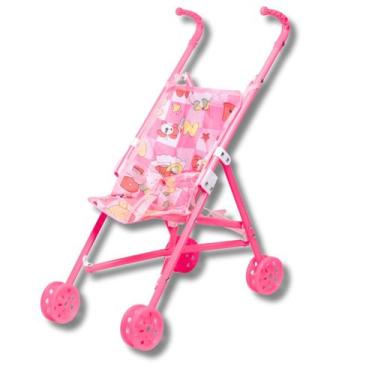 Imagem de Carrinho de Bonecas Rosa Standard Plástico - Castela - CASTELA BRASIL