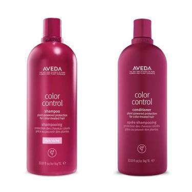 Imagem de Limpador de cabelo e condicionador Aveda Color Control Rich Duo 1L