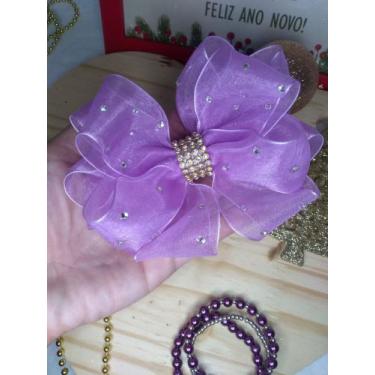 Imagem de Laço de organza lilás - mil e um laços