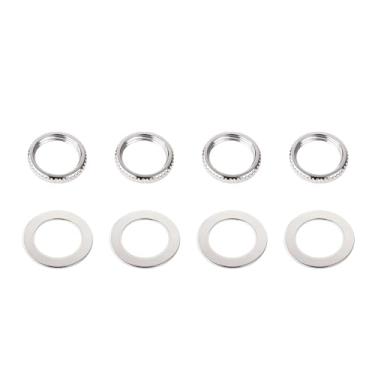 Imagem de Banworks Chave de alternância para guitarra M12 Metric Thread 12 mm, porca, captador, interruptor de porca, interruptor de 3 vias, arruela para Epiphone Les Paul LP SG, conjunto de 4 JT/DWQLS-01