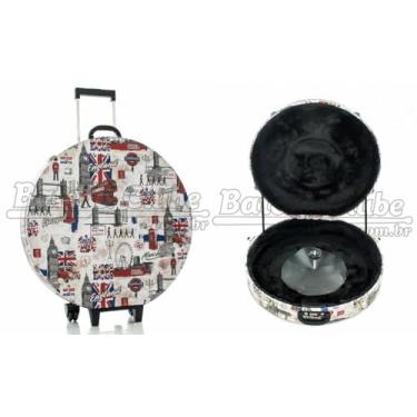 Imagem de Case de Pratos KGB Male Series Bandas Britânicas com Rodinhas para Pratos até 22