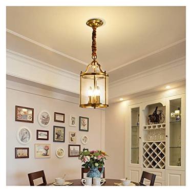Imagem de Lustre de luxo em cristal, luminárias suspensas, lustre europeu, luzes pendentes de teto, compatíveis com bar, sala de estar, sala de jantar, corredor, luz (cor: diâmetro 40 cm, tamanho: que