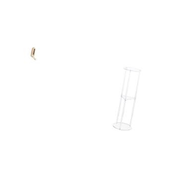 Imagem de Fenteer Organizador de Ganchos de Parede Dobrável E Mesa Lateral de Acrílico Transparente para Espaços Pequenos, Armário de Banheiro, Toalhas de Fazenda, Roup