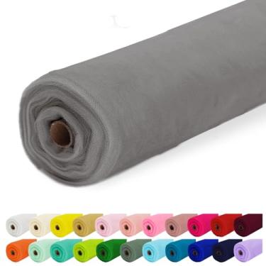 Imagem de Luceinvita Rolo de tecido de tule, 137.2 cm x 10 jardas (30 pés) tule para decorações de casamento Natal arco de banco tutu festa pano de fundo de mesa de chá de bebê saia de embrulho de presente rede
