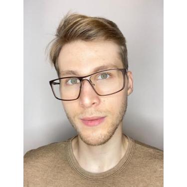 Imagem de Armação De Óculos Para Grau Masculino Retangular Butão - Palas Eyewear