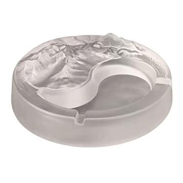 Imagem de Cinzeiro de ervas daninhas cinzeiro de vidro fosco grosso cinzeiro decorativo criativo cinzeiro de cigarros para casa e escritório cinzeiros para cigarros