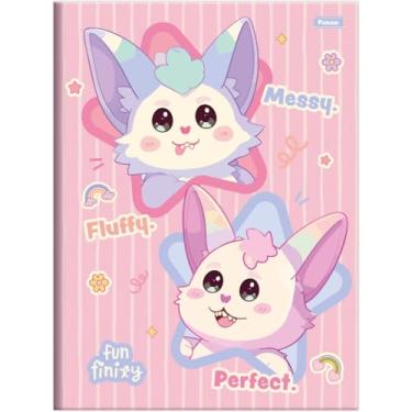 Imagem de Kit de Cadernos Brochurão, Foroni, Capa Dura, Funfinily, 80 Folhas, Pacote com 5