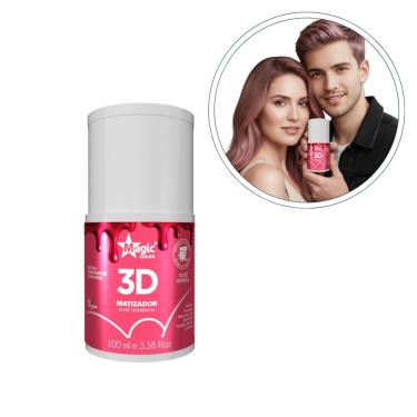 Imagem de Mini Matizador 3D Rose Goiabada 100ml Magic Color