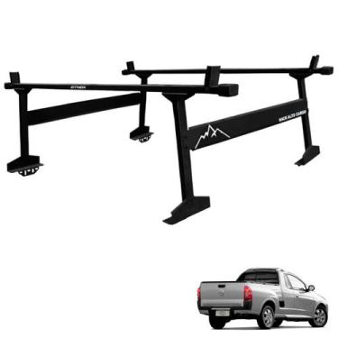 Imagem de Rack de Caçamba Duplo Alto Cargo Montana 2004 a 2010 1600mm - GTNOX