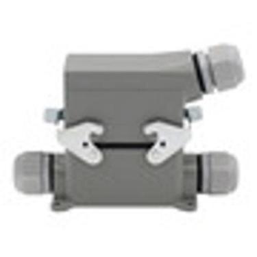 Imagem de Tomada Industrial Multivias 16 Pinos Cabo Duplo 16A - L28 - Cinza - IP