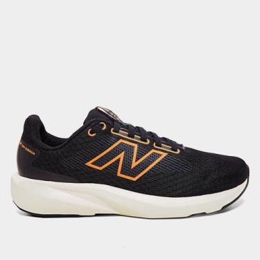 Imagem de Tênis New Balance 413V3 Masculino, Preto, Laranja, 43