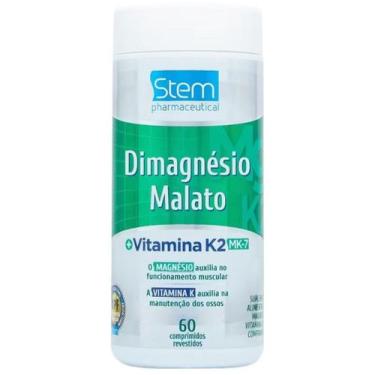 Imagem de Dimagnésio Malato + Vitamina K2 - 60 comprimidos Stem