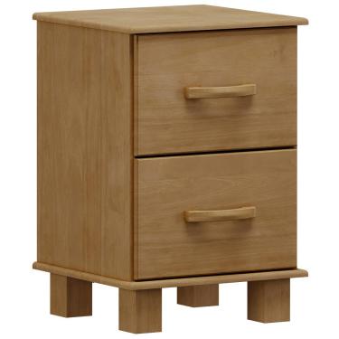 Imagem de Mesa de Cabeceira 2 Gavetas Madeira Maciça Selena F06 Freijó - Lyam Decor