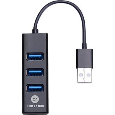 Imagem de Mini Hub USB Bright 4 Portas Preto