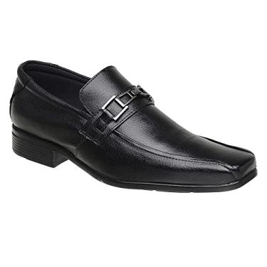 Imagem de Sapato Social Masculino Esporte Fino Em Couro Preto Sanlorenzo 3031 Cor:Preto;Tamanho:42;Gênero:Masculino