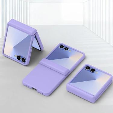 Imagem de Capa protetora para Galaxy Z Flip6 com dobradiça (para Galaxy Z Flip6/roxa)