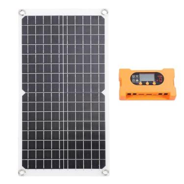 Imagem de FTVOGUE Kit de Painel Solar de 17 W 100A Controlador de Carregador de Bateria Solar 18 V Silício Monocristalino Bateria Mantenedor de Carregamento para Galpão de Barco de Carro RC