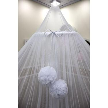 Imagem de Mosquiteiro Tenda 3,10x6,10m - Rede de Proteção com Arco em Respirável para Áreas Internas e Externas (Branco)