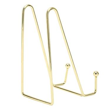 Imagem de Generic Suportes para Porta-retratos, Evitam Deslizar a Tela Estável, Suporte de Placa Revestido Dourado, de Exibição para Salão de Beleza