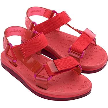 Imagem de Melissa Sandália feminina Papete + Rider, Rosa/vermelho, 5
