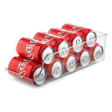 Imagem de 2X Porta Latas Organizador De Geladeira 3,6 L Plasutil