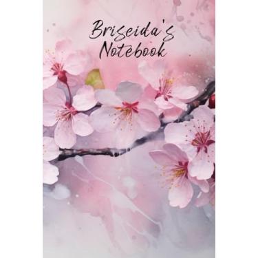 Imagem de Briseida’s Notebook: Personalized Diary Journal for Briseida, Stylish Watercolor Apple Briseida Diary, 6"x 9" 160 Lined Pages