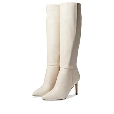 Imagem de Nine West Bota de cano alto feminina Richy, Creme, 41
