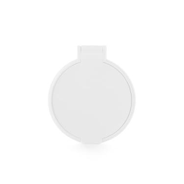 Imagem de Kit 10 Unidades Espelho de Bolsa ou de Mão com Tampa Protetora – Espelhinho Real para Maquiagem (Branco Fosco)