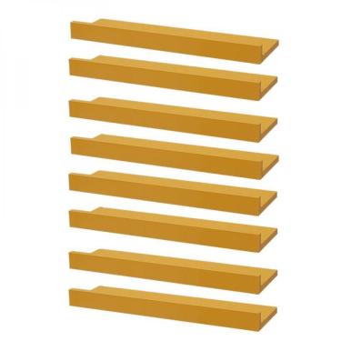 Imagem de Kit 8 Prateleiras Porta Quadros 60 X 10cm Suporte Invisível