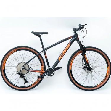 Imagem de Bicicleta Aro 29 Ksw Xlt Alumínio 12v Kit 1x12v Pedivela Single K7 11-50 Freio A Disco Mecanico - Preto-laranja Tam. 19