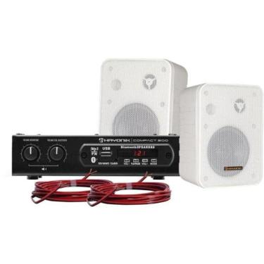 Imagem de Kit Som Ambiente 200W 2000 V2 Branco Hayonik