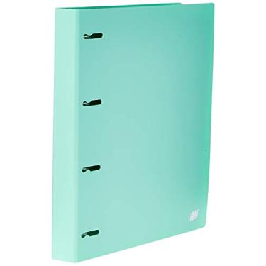 Imagem de Fichário 4 Argolas A4, YES, R4EABCVD, Tons Pastel, com 96 Folhas e 5 Divisórias, Verde