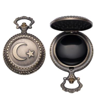 Imagem de Kchss Espelho de obsidiana preto natural para adivinhação, meditação, bruxaria, presentes de bruxa, decoração Cthulhu lua estrela bronze