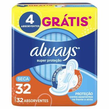 Imagem de Absorvente Always Básico Seca Abas Com 32