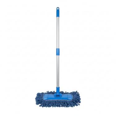 Imagem de Mop Pó Profissional 40cm Nobre – Limpeza Rápida e Eficiente – Refil de Algodão Alta Absorção – Cabo Telescópico 1,40m Ajustável – Ideal para Pisos de Escritórios, Indústrias e Escolas