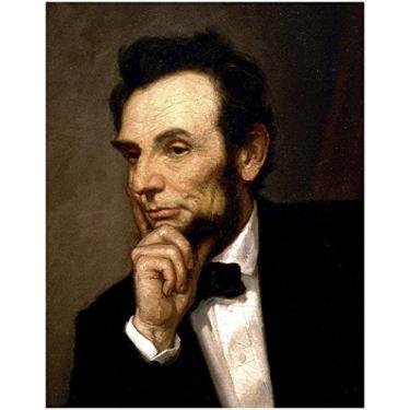 Imagem de Série oficial de retratos presidenciais dos Estados Unidos: ABRAHAM LINCOLN (impressão de 28 x 35 cm)