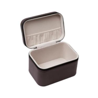 Imagem de Colaxi Caixa organizadora de joias feminina, estojo para colares e pulseiras, ideal para cômodas e lojas de varejo, CafÉ