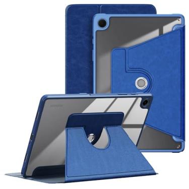 Imagem de DINGGUAGUA Capa para Samsung Galaxy Tab A9+ 27.9 cm 2023, parte traseira rígida transparente transparente, giratória de 360° para tablet Galaxy Tab A9 Plus 11 polegadas, hibernar/despertar automático,