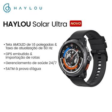 Imagem de Smartwatch Relógio Haylou Solar Ultra Amoled 1,6" GPS Integrado 5-Unissex