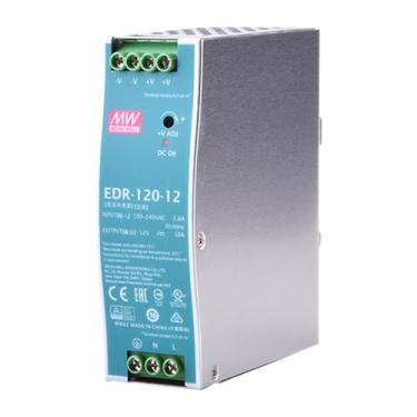 Imagem de Mean Well 120W Fontes De AlimentaçãO Industriais Micro Atx De SaíDa úNica Para Trilho Din 48v Meanwell Edr-120-24 12V 10A (EDR-120-12 12V/10A/120W/Supply Industrial)