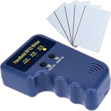 Imagem de Godely Chaveiro portátil RFID de 125 khz, leitor inteligente, copiadora com 10 chaves T5577 graváveis