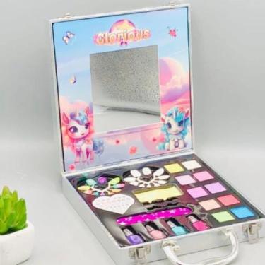 Imagem de Maquiagem Cromada Infantil em Maleta com 22 Itens Diversos - GBG STORE
