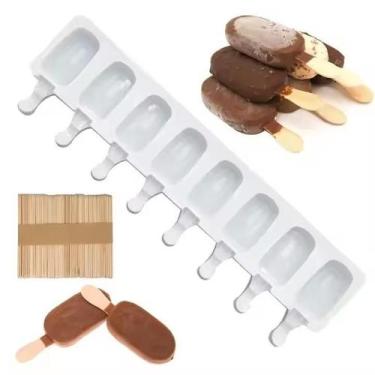 Imagem de Molde Forma Silicone Sorvete Chocolate Paleta Sabonete Vela - Luyke
