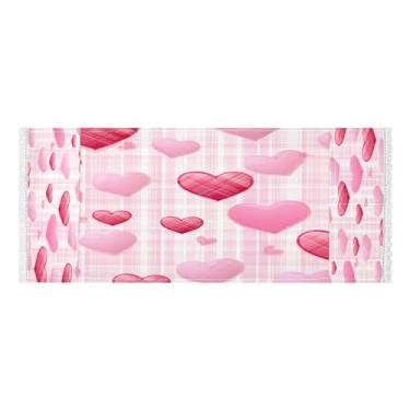 Imagem de Wassud Capas de lavadora e secadora em formato de coração doce, protetor de lavadora com sacos de armazenamento, capa de geladeira à prova de poeira com bolsos para lavanderia doméstica e cozinha, 120