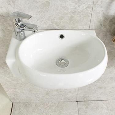 Imagem de Lavatório montado na parede, pias de cerâmica, para cozinha, lavatórios, porcelana, para casa de fazenda, Ba