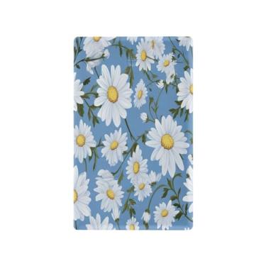 Imagem de Wassud Placa de cobertura de interruptor de luz com padrão de margarida branca, capas de tomada de interruptor único, placa de parede, decoração de casa, sala de estar, quarto, decoração