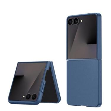 Imagem de Bastmei Capa para Samsung Galaxy Z Flip 7, capas de telefone minimalistas, extremamente leve, ultraleve, superfina, proteção para câmera, capa rígida de policarbonato para Samsung Z Flip 7 Matt (azul