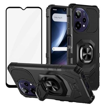 Imagem de Ailiber Capa para Cricket Icon Pro 2026, AT&T Motivate Pro 2 5G com protetor de tela, suporte de anel para suporte magnético de carro, capa de celular resistente à prova de choque anti-arranhões